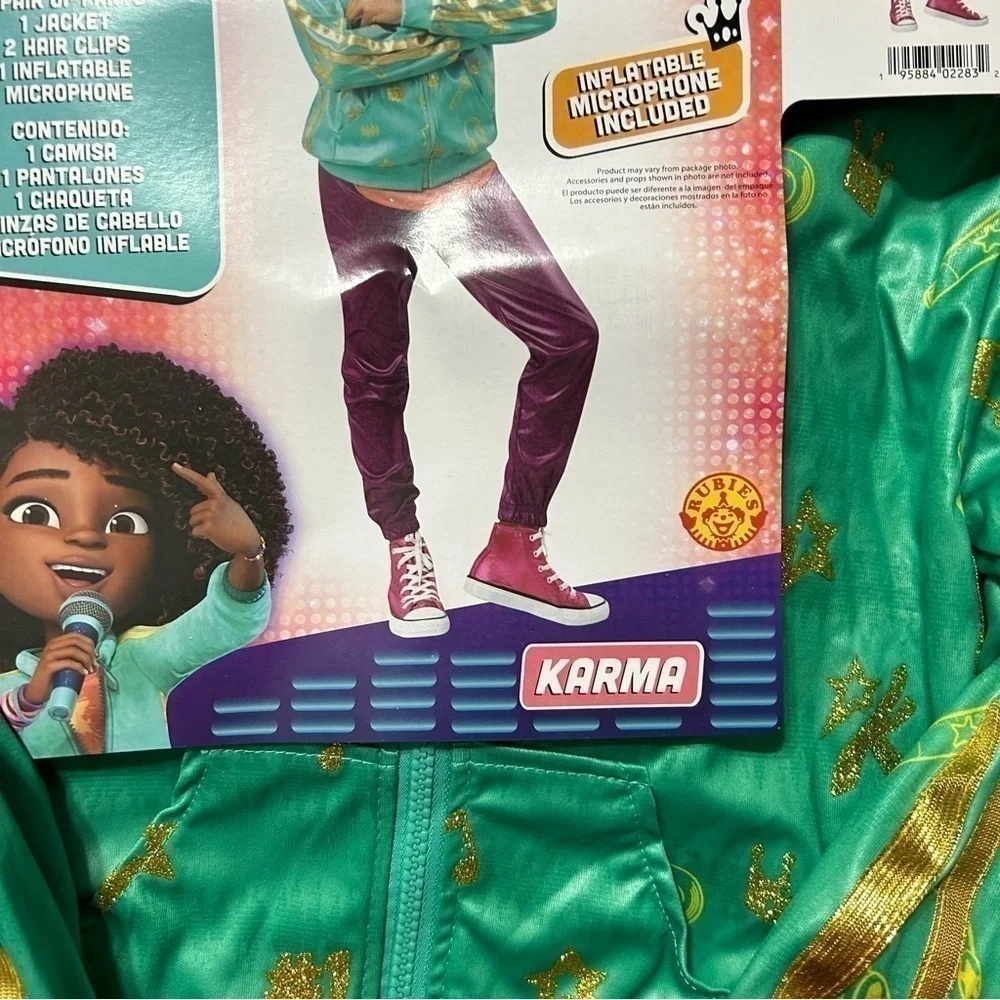 Netflix Karma’s World Costume NEW Small 6/6X Green Jacket Halloween Kids Girls